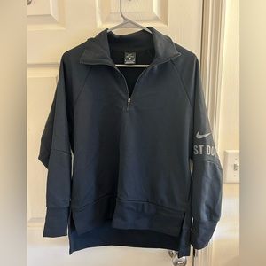 Nike Dri fit quarter zip sweatshirt black. Size small